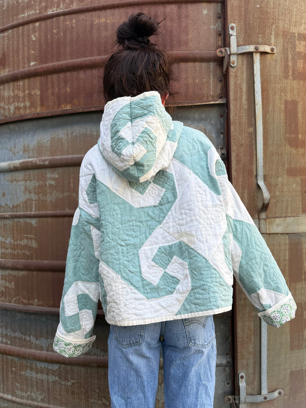 Teal Wave Hoodie (MD/LG)