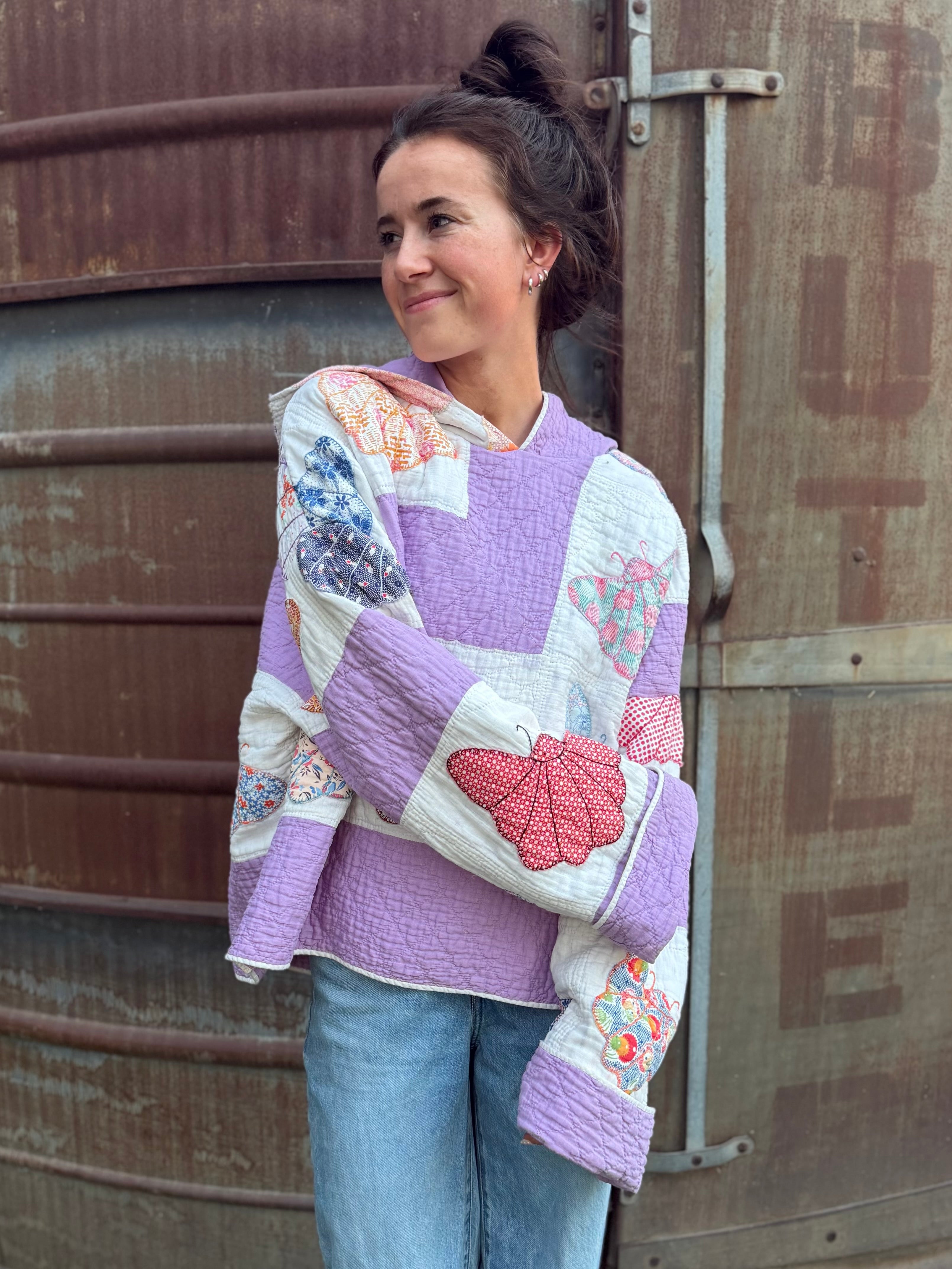 Purple Butterfly Hoodie (XL/2XL)