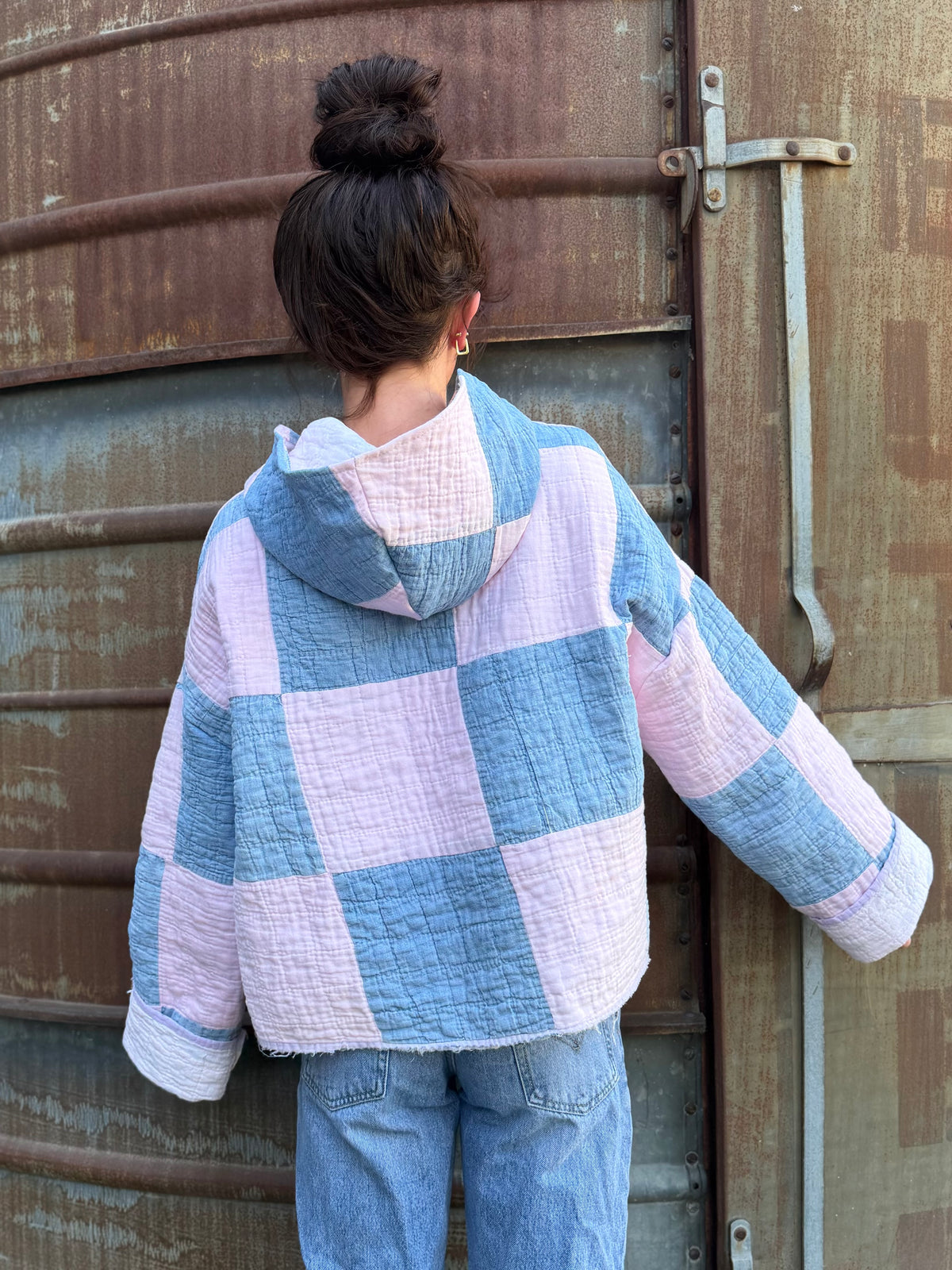 Pink and Blue Hoodie (MD/LG)