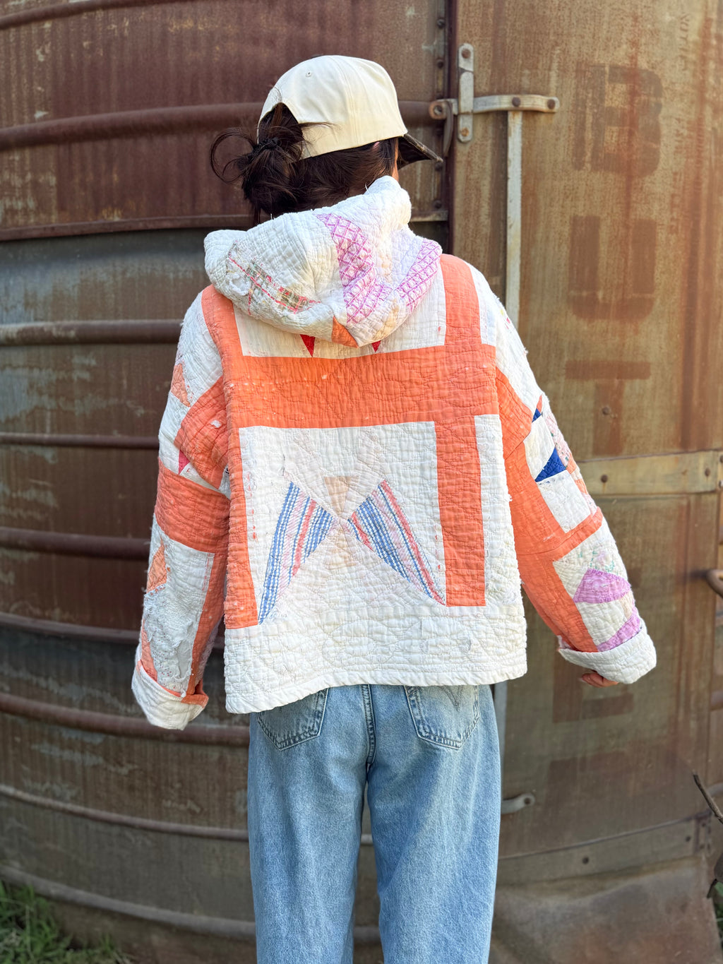 Orange Butterfly Hoodie (MD/LG)