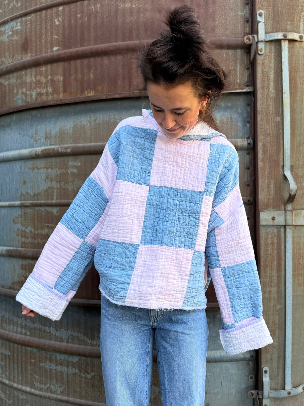 Pink and Blue Hoodie (MD/LG)