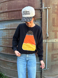 Candy Corn Inside Out Crew XS