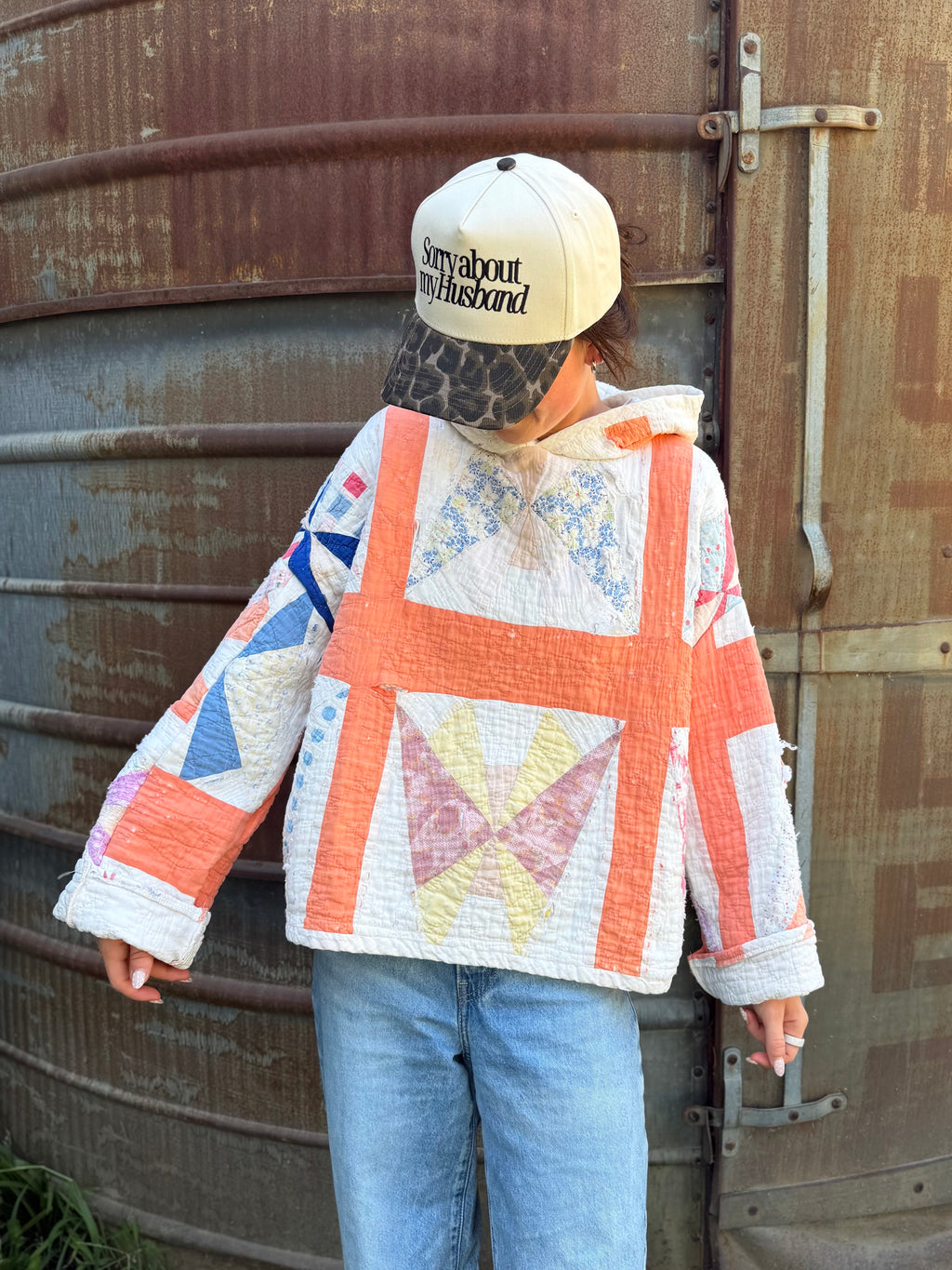 Orange Butterfly Hoodie (MD/LG)