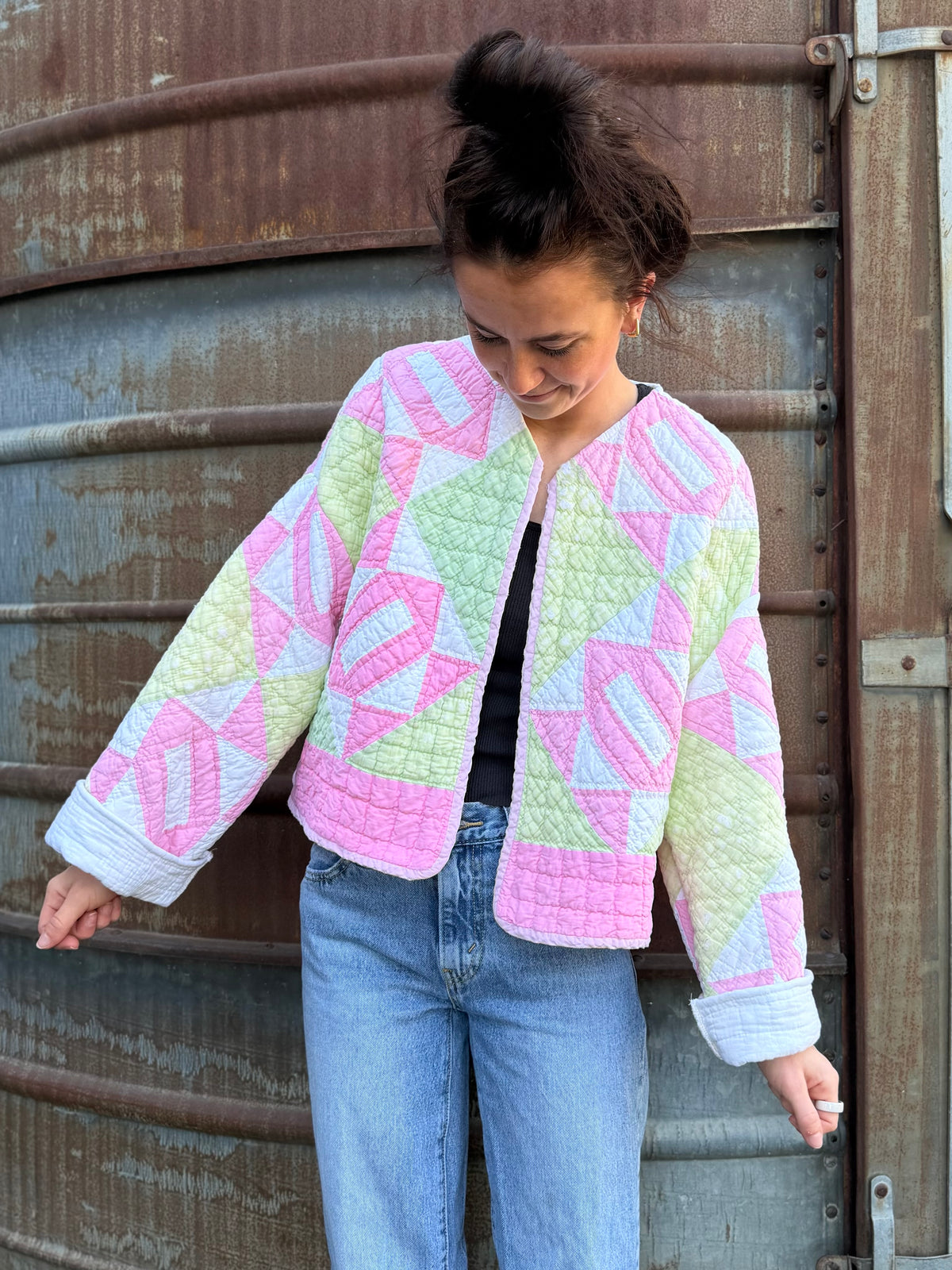 Pink and Green Jacket (SM/MD)